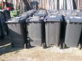 De container in de winter