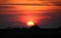 Zonsondergang in het IJsselmeer
