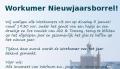 3 januari Nieuwjaarsborrel Workum